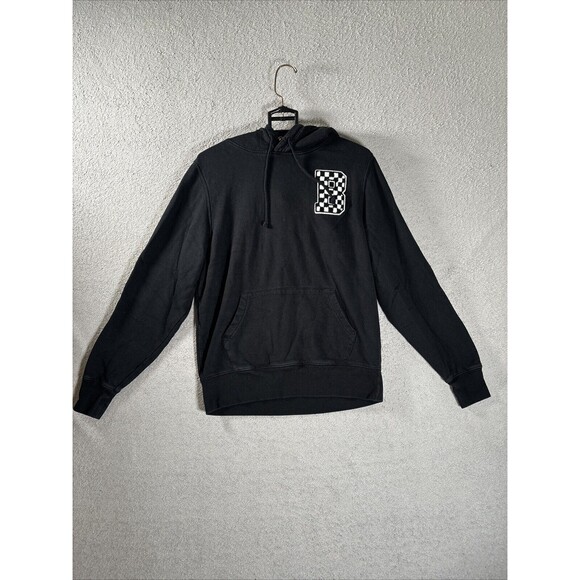 Bloomies Hoodie Size Small Black W/ Checker Monogram Bloomingdale’s Size Small - Picture 1 of 10